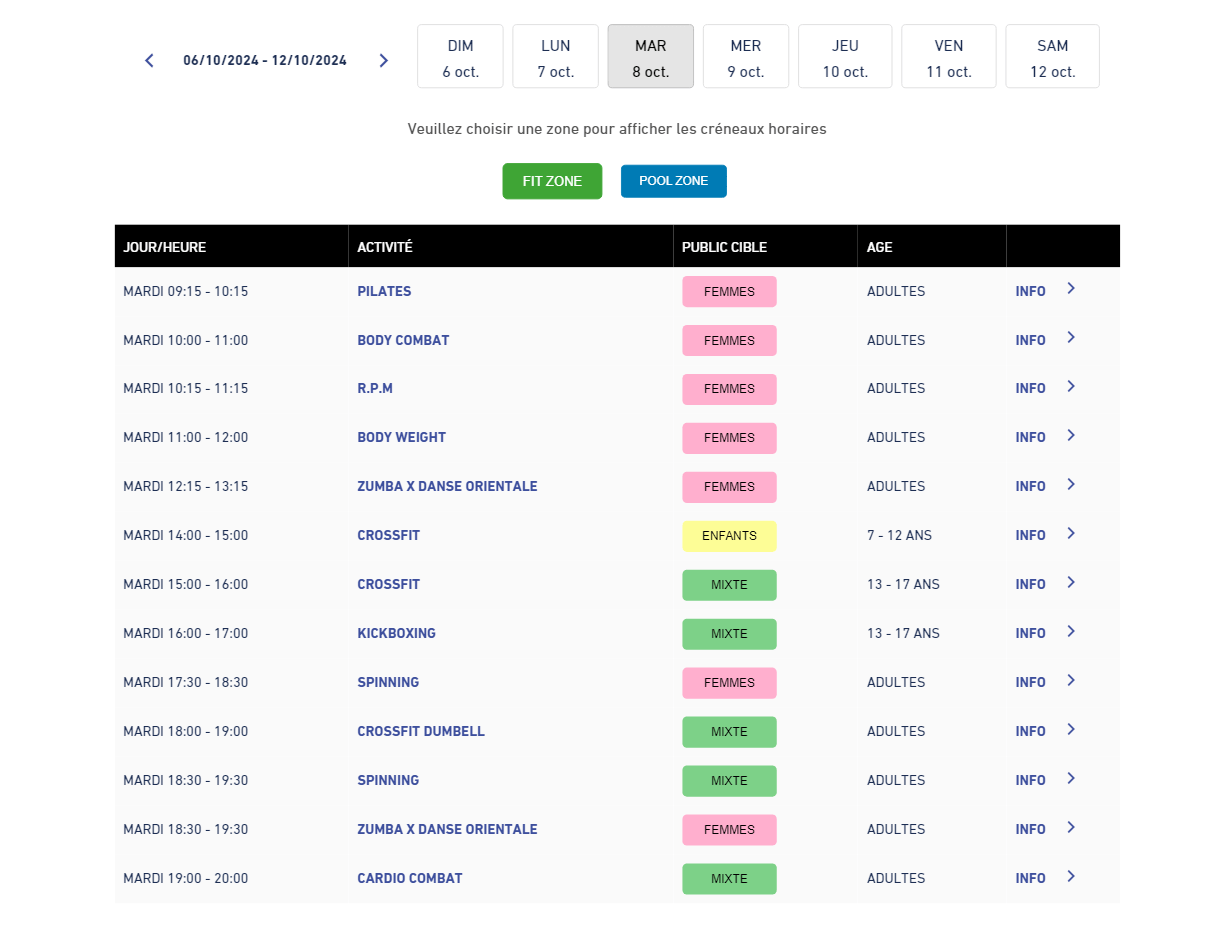 Plugin WordPress de gestion de planning